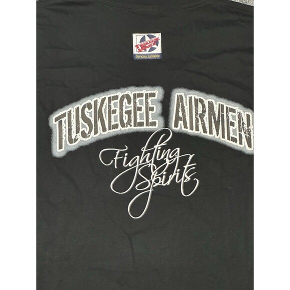 Vintage Black Heritage Inc. Tuskegee Airmen Airplane Black T Shirt Sz XL - Picture 6 of 7